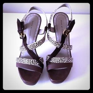 Marc by Marc Jacobs Brown Pony Hair Platform Heels